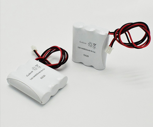 Ni-Cd Battery Pack AA900mAh 3.6V
