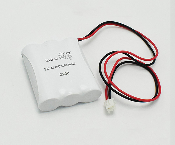 Ni-Cd Battery Pack AA900mAh 3.6V