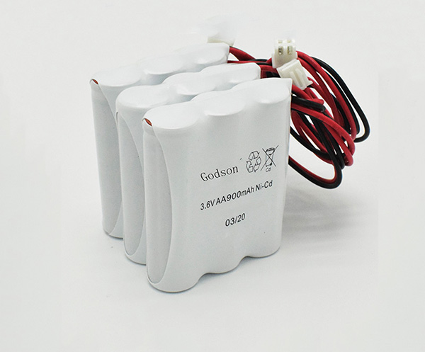 Ni-Cd Battery Pack AA900mAh 3.6V