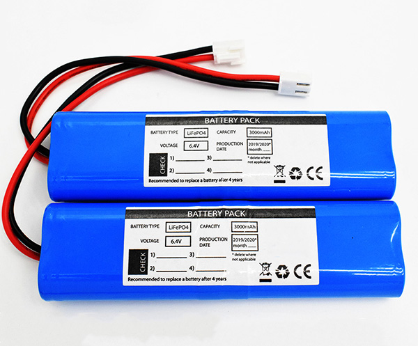 LiFePO4 Packs 3000mAh 6.4V