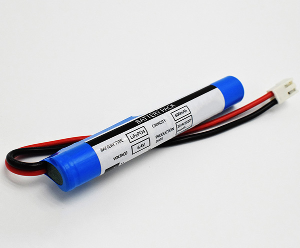 LiFePO4 Packs 600mAh 6.4V