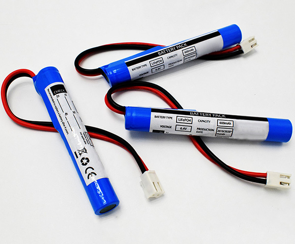 LiFePO4 Packs 600mAh 6.4V