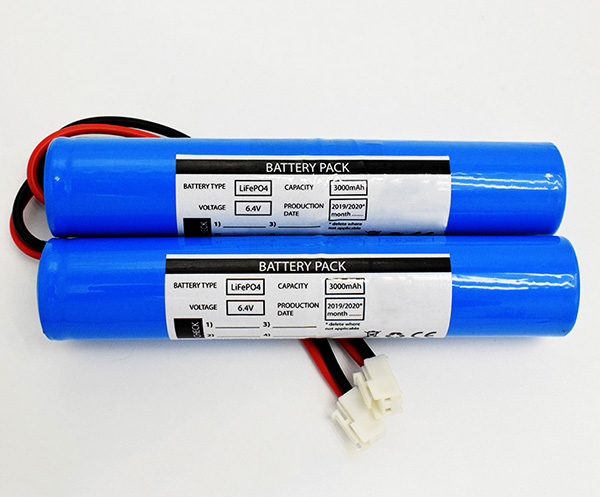 LiFePO4 Packs 3000mAh 6.4V