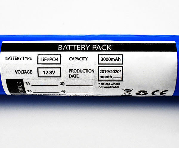 LiFePO4 Packs 26650 3000mAh 12.8V