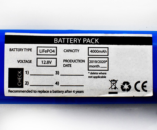 LiFePO4 Packs  4000mAh 12.8V