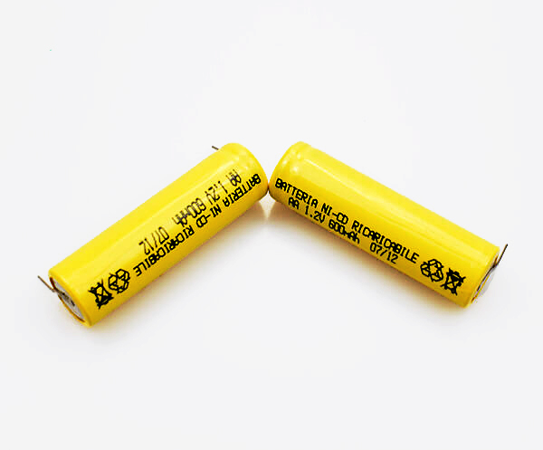 Ni-Cd Battery Cell AA 600mAh 1.2V