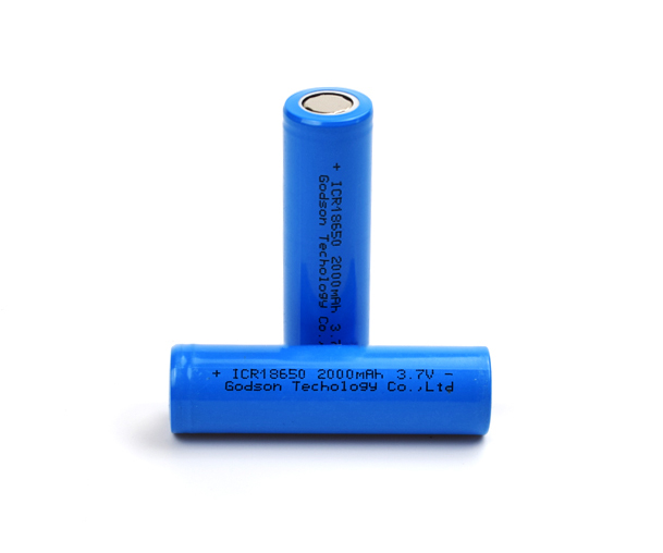 Lithium Battery ICR18650 2000mAh 3.7V