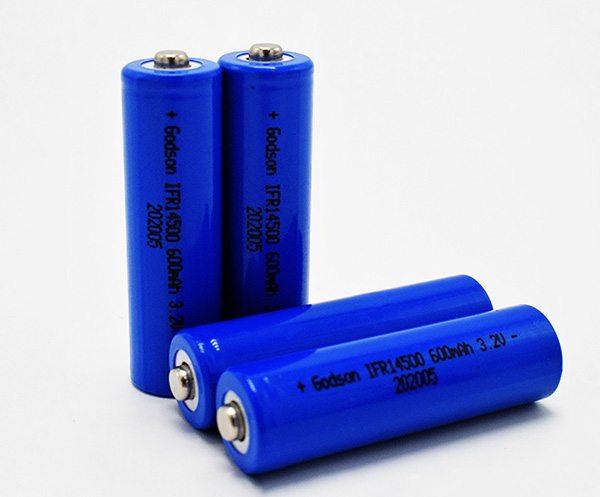 LiFePO4   IFR14500 3.2V 600mAh