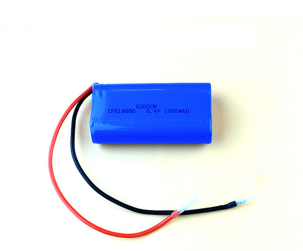 LiFePO4 Battery Pack IFR18650 6.4V 1500mAh