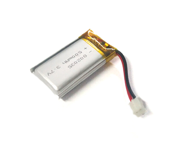 Lithium Polymer Battery 802035 500mAh 3.7V