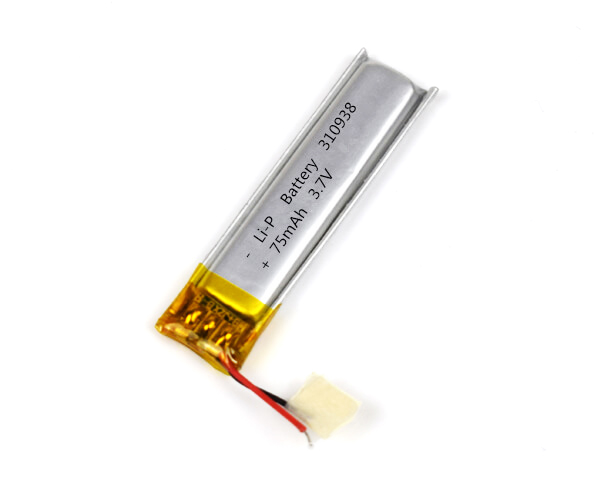 Lithium Polymer Battery 310938 75mAh 3.7V