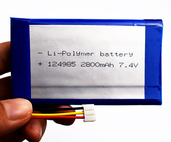 Lithium Polymer Battery 124985 2800mAh 7.4V