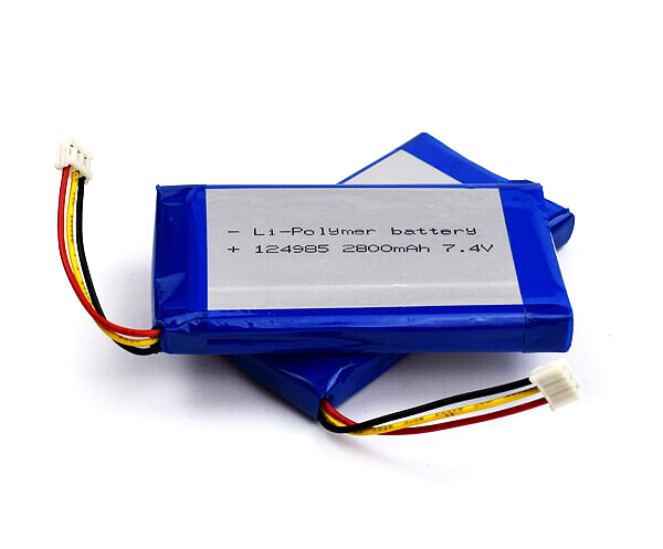 Lithium Polymer Battery 124985 2800mAh 7.4V-Lithium Battery