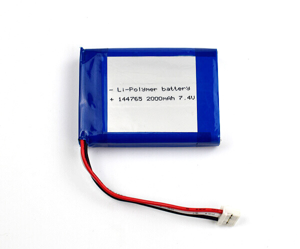 Lithium Polymer Battery 144765 2000mAh 7.4V