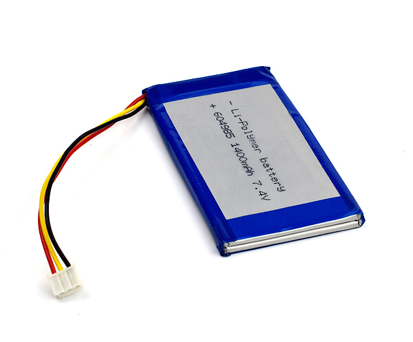 Lithium Polymer Battery 604985 1400mAh 7.4V