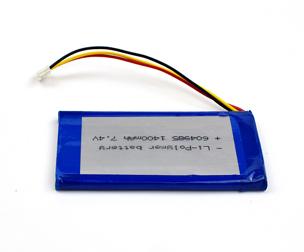 Lithium Polymer Battery 604985 1400mAh 7.4V