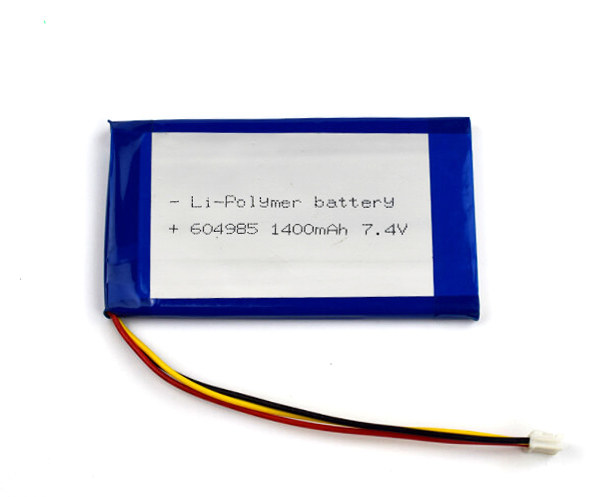 Lithium Polymer Battery 604985 1400mAh 7.4V