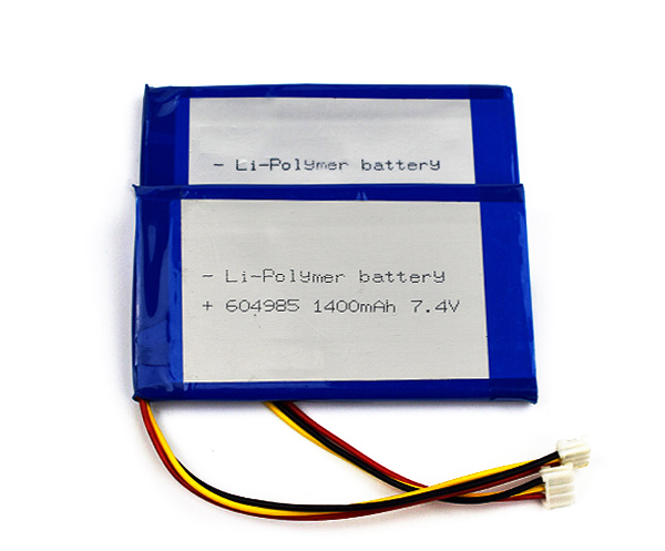 Lithium Polymer Battery 604985 1400mAh 7.4V