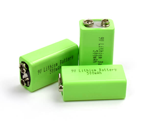 9V 500mAh Lithium Battery with USB