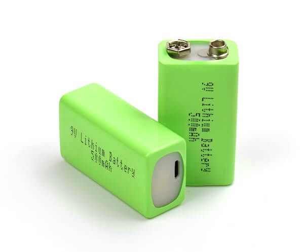 ​9V 500mAh Lithium Battery with USB