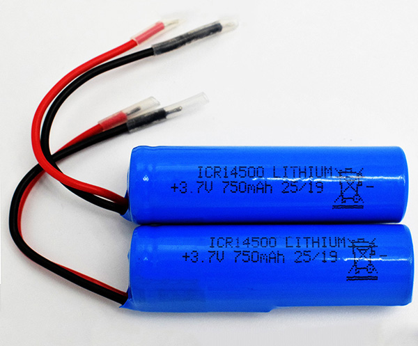 Lithium Battery ICR14500 750mAh 3.7V