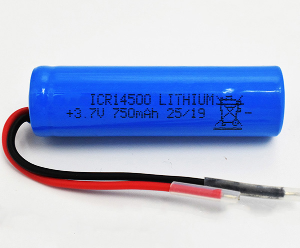 Lithium Battery ICR14500 750mAh 3.7V