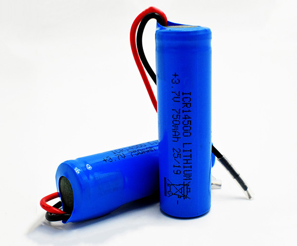 Lithium Battery ICR14500 750mAh 3.7V