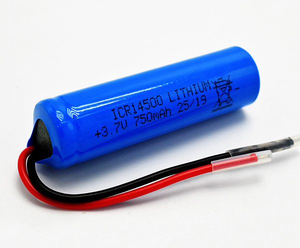 Lithium Battery ICR14500 750mAh 3.7V