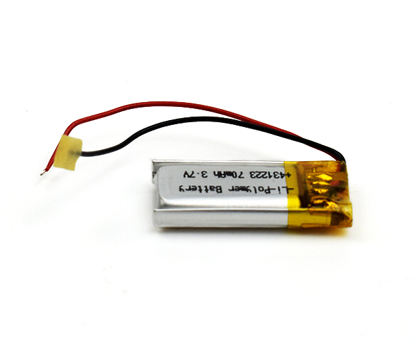 Lithium Polymer Battery 431223 70mAh 3.7V