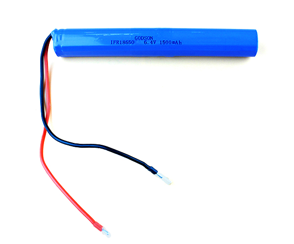 LiFePO4 IFR18650 6.4V 1500mAh