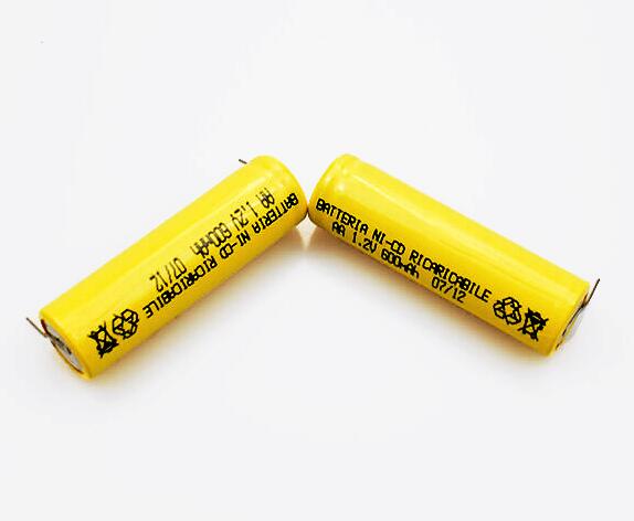 Ni-Cd Battery Cell AA 600mAh 1.2V