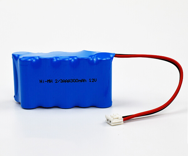 Ni-MH Battery Pack 2/3AAA 300mAh 12V