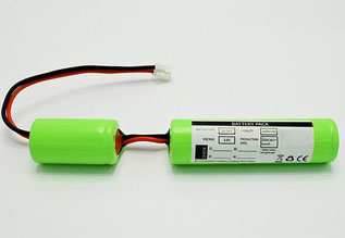 What types of batteries are used for emergency lighting?