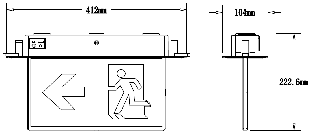 Emergency Exit Sign Lighting GS-EGS4MRB