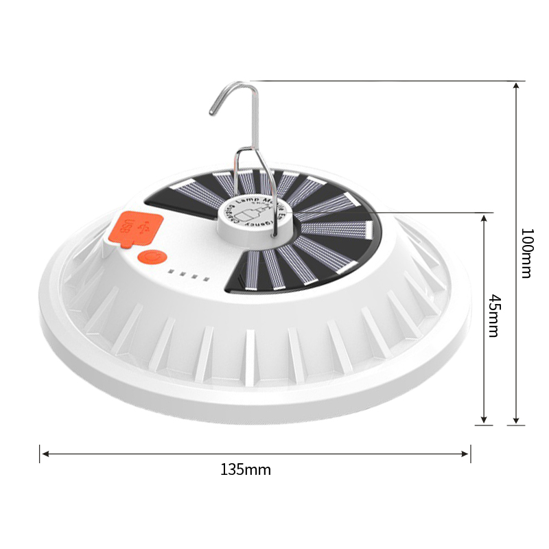 GH-6661 Solar Emergency Light rechargeable 25.6*6cm