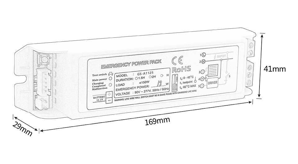 Emergency Power Pack GS-A1125