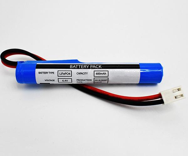 LiFePO4 Packs 600mAh 6.4V