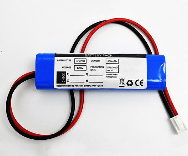 LiFePO4 Packs 600mAh 12.8V