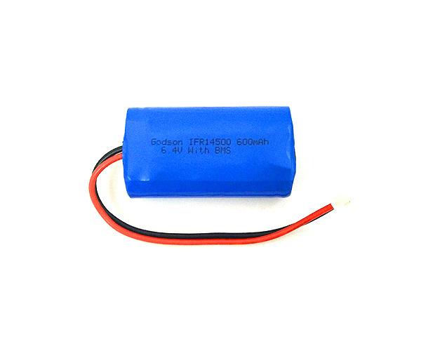 LiFePO4 IFR14500 600mAh 6.4V