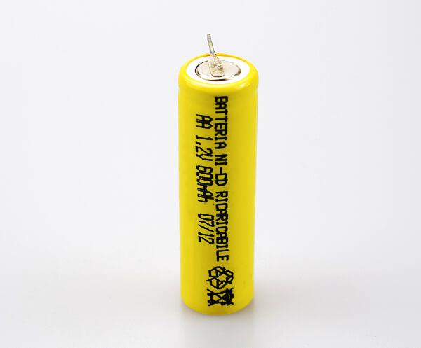  Ni-Cd Battery Cell AA 600mAh 1.2V