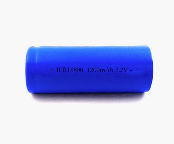 LiFePo4 IFR18500 3.2V 1200mAh