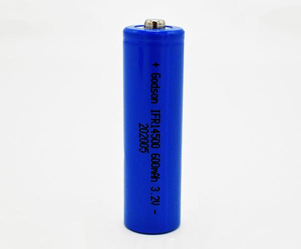 LiFePO4   IFR14500 3.2V 600mAh