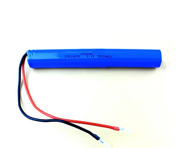 LiFePO4 Battery Pack IFR18650 6.4V 1500mAh
