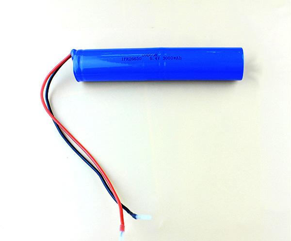 LiFePO4 Battery Pack IFR26650 6.4V 3000mAh