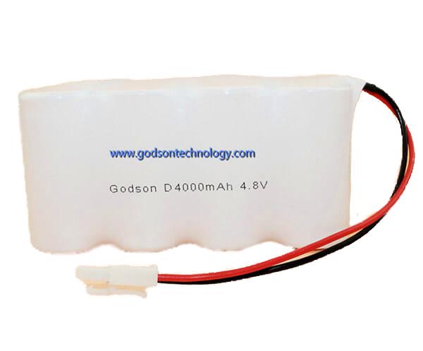  Ni-Cd Battery Pack D4000mAh 4.8V SBS