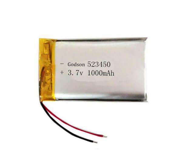 Lithium Polymer Battery 523450 1000mAh 3.7V