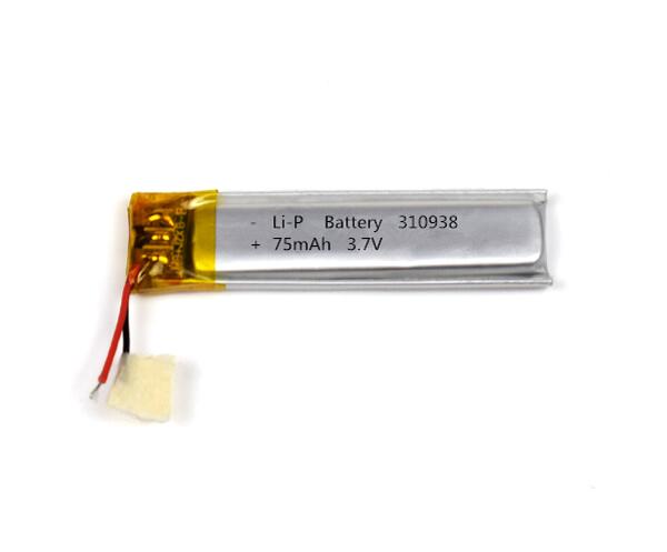  Lithium Polymer Battery 310938 75mAh 3.7V