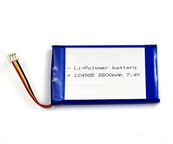 Lithium Polymer Battery 124985 2800mAh 7.4V