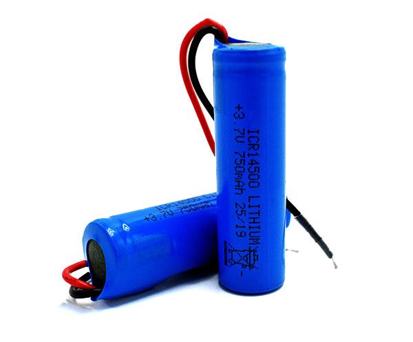 Lithium Battery ICR14500 750mAh 3.7V